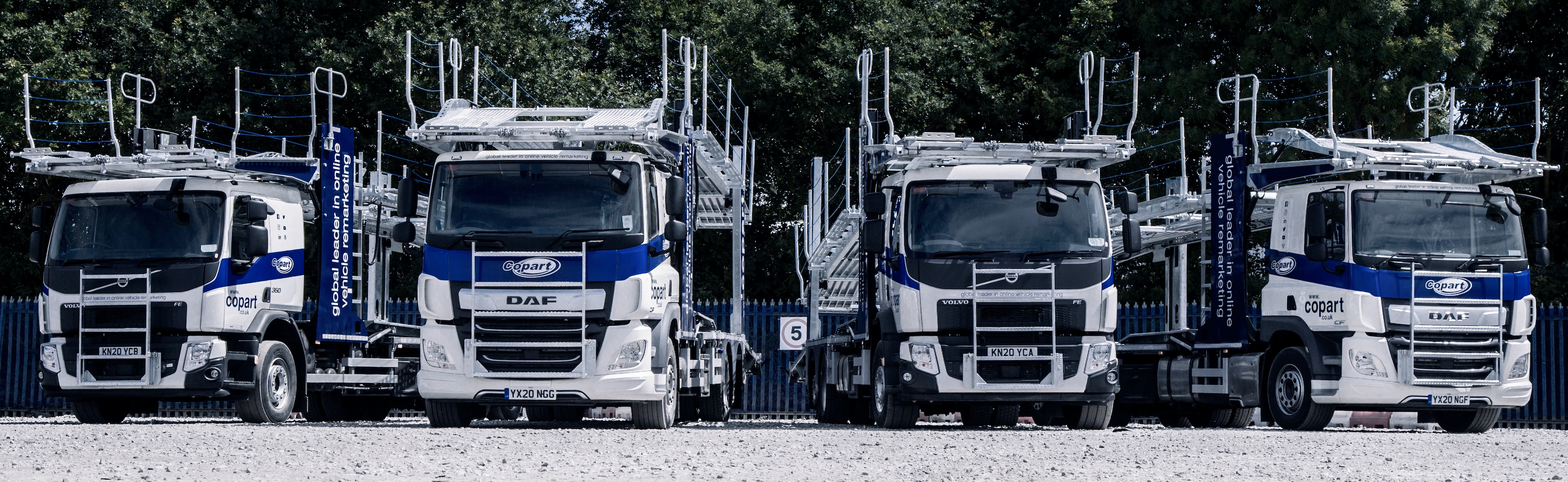 Image of Copart trucks - The UK's leading vehicle remarker